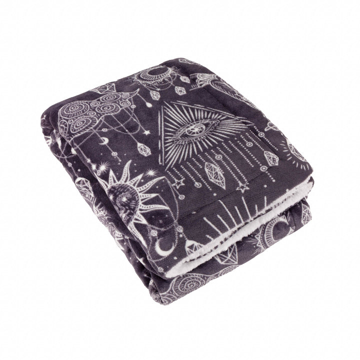 Constellation 130x180 Sherpa Throw Charcoal/Cream - image 2