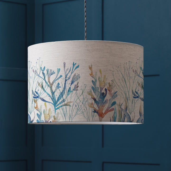 CORAL REEF EVA 30X21CM LAMPSHADE COBALT