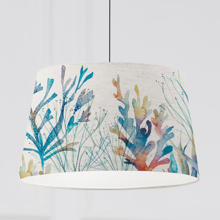CORAL REEF QUINTUS TAPER 46X24CM LAMPSHADE COBALT