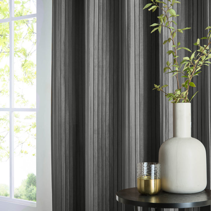 Corinthian 167x182 Eyelet Curtains Grey - image 3