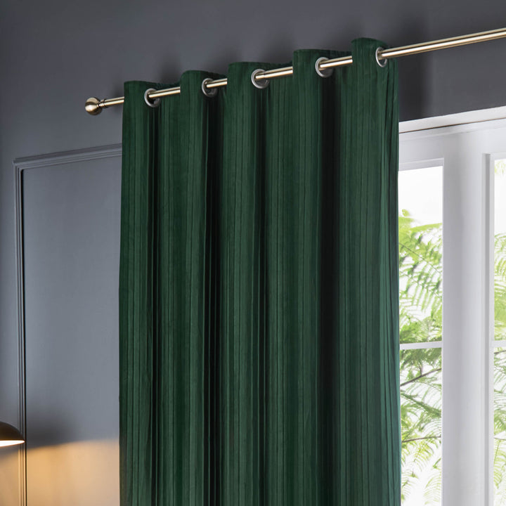 CORINTHIAN 228X137 EYELET CURTAINS FOREST