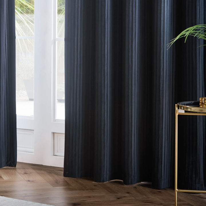 Corinthian 117x182 Eyelet Curtains Midnight - image 5