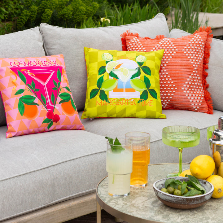 Cosmo O Clock 43x43 Outdoor Cushion Case Pink - image 6