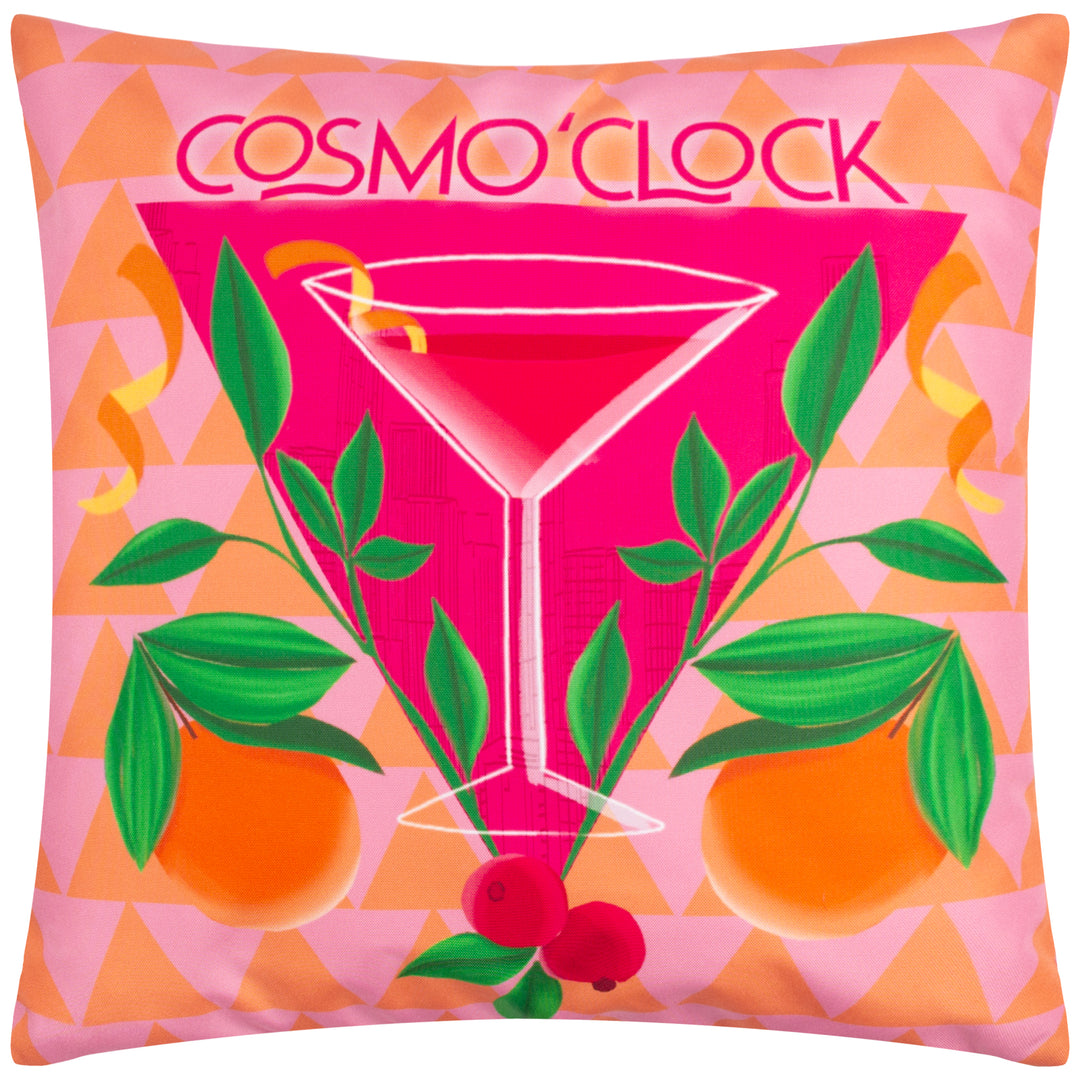 Cosmo O Clock 43x43 Outdoor Cushion Case Pink - image 2