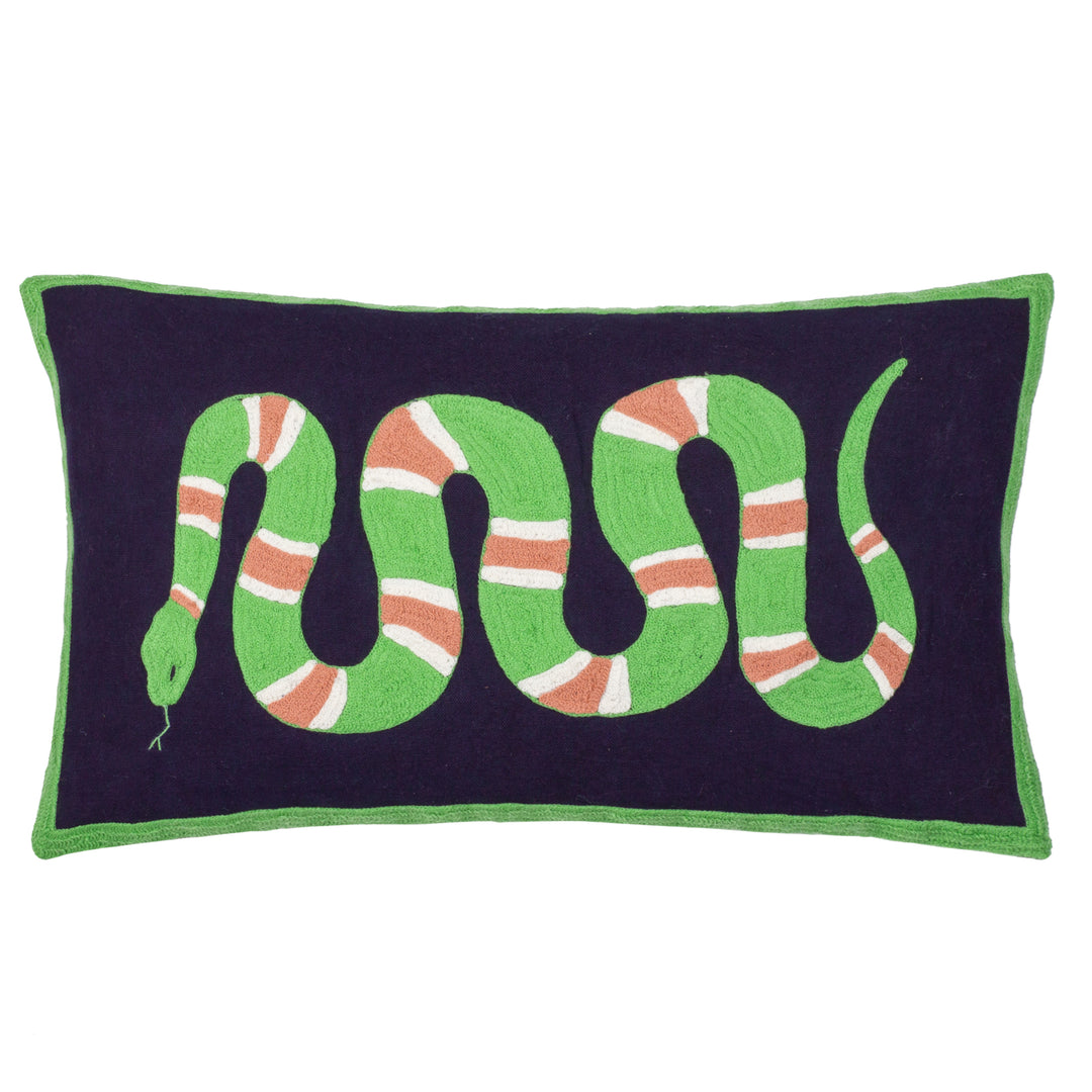Coral Snake 30x50 Cushion Case Lime - image 2