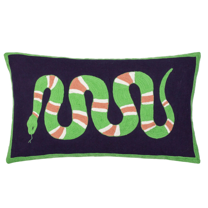 CORAL SNAKE 30X50 CUSHION CASE LIME