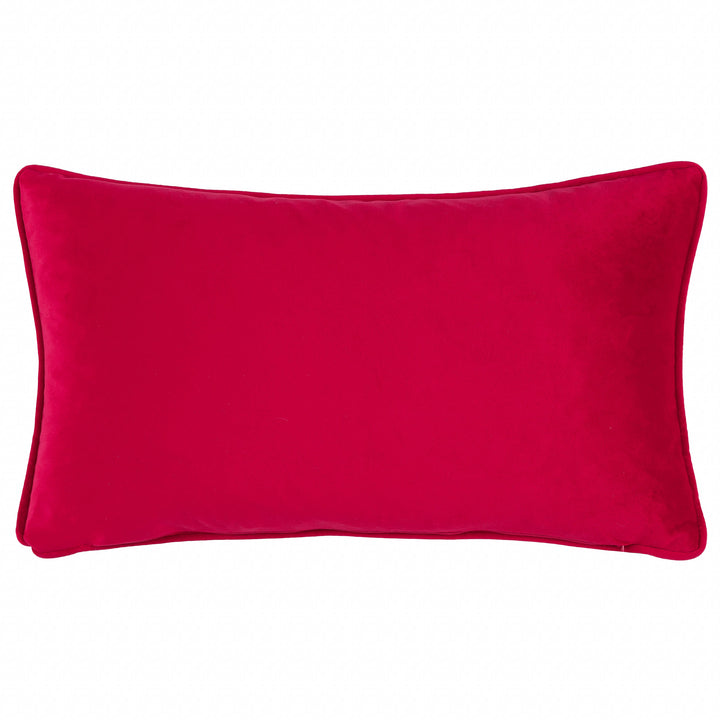 COTSWOLD CHRISTMAS 30X50 CUSHION CASE CREAM/BURGUNDY