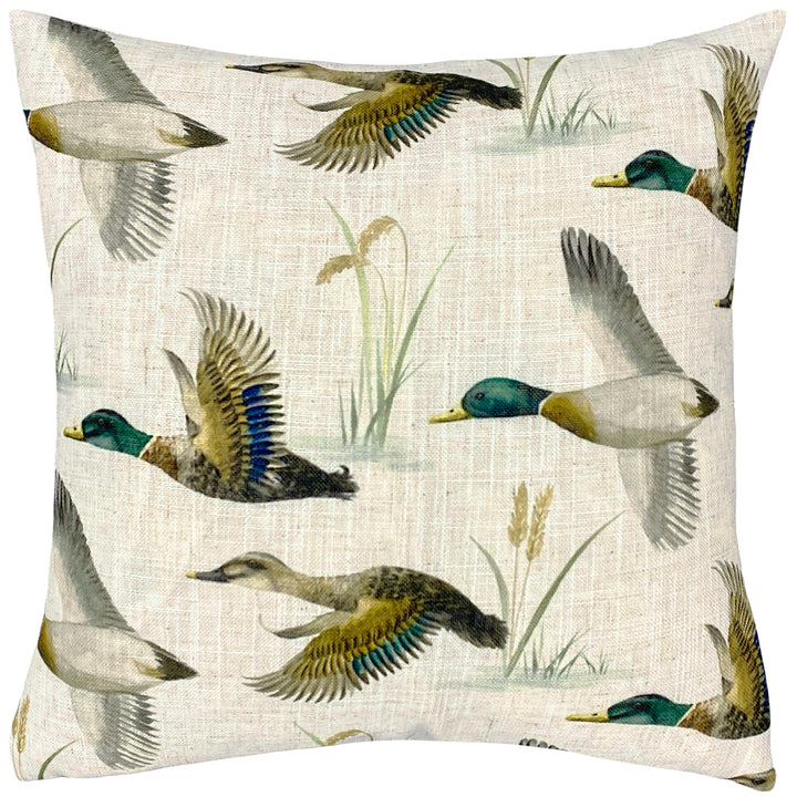 COUNTRY DUCK POND 43X43 CUSHION CASE MULTI