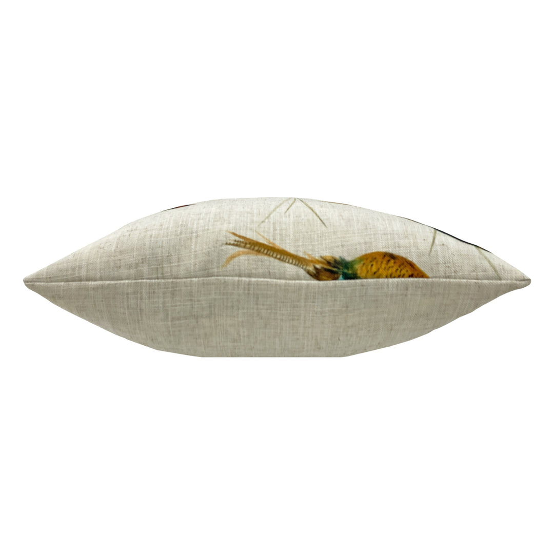 COUNTRY FLYING PHEASANTS 43X43 CUSHION CASE MULTI