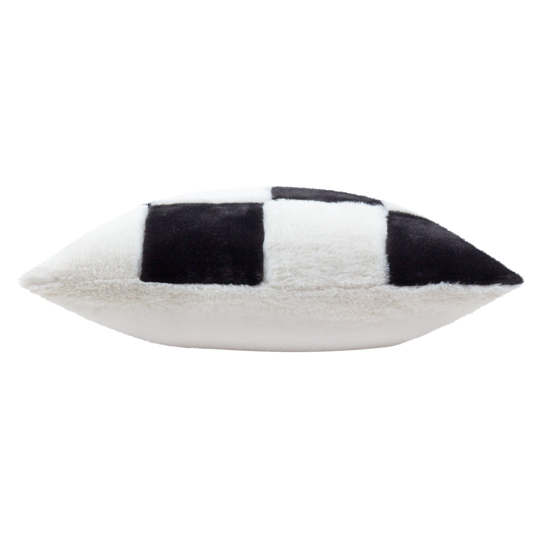 COZEE CHECK 50X50 CUSHION CASE BLACK