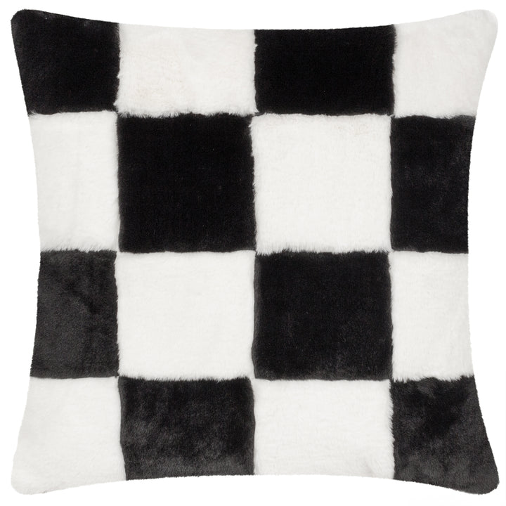 COZEE CHECK 50X50 CUSHION CASE BLACK