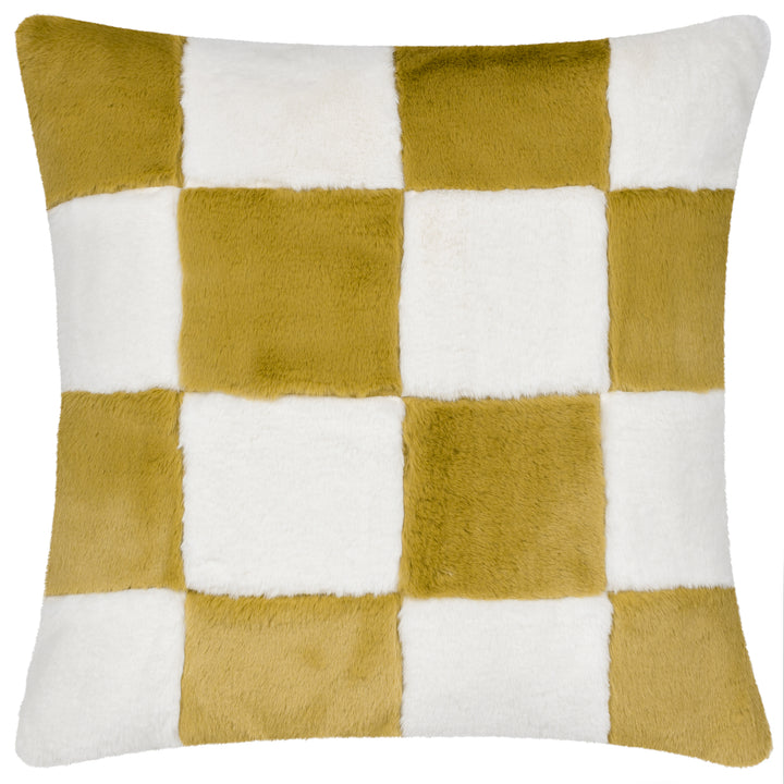 COZEE CHECK 50X50 CUSHION CASE OLIVE
