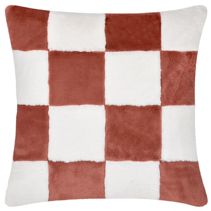 COZEE CHECK 50X50 CUSHION CASE RUSTY