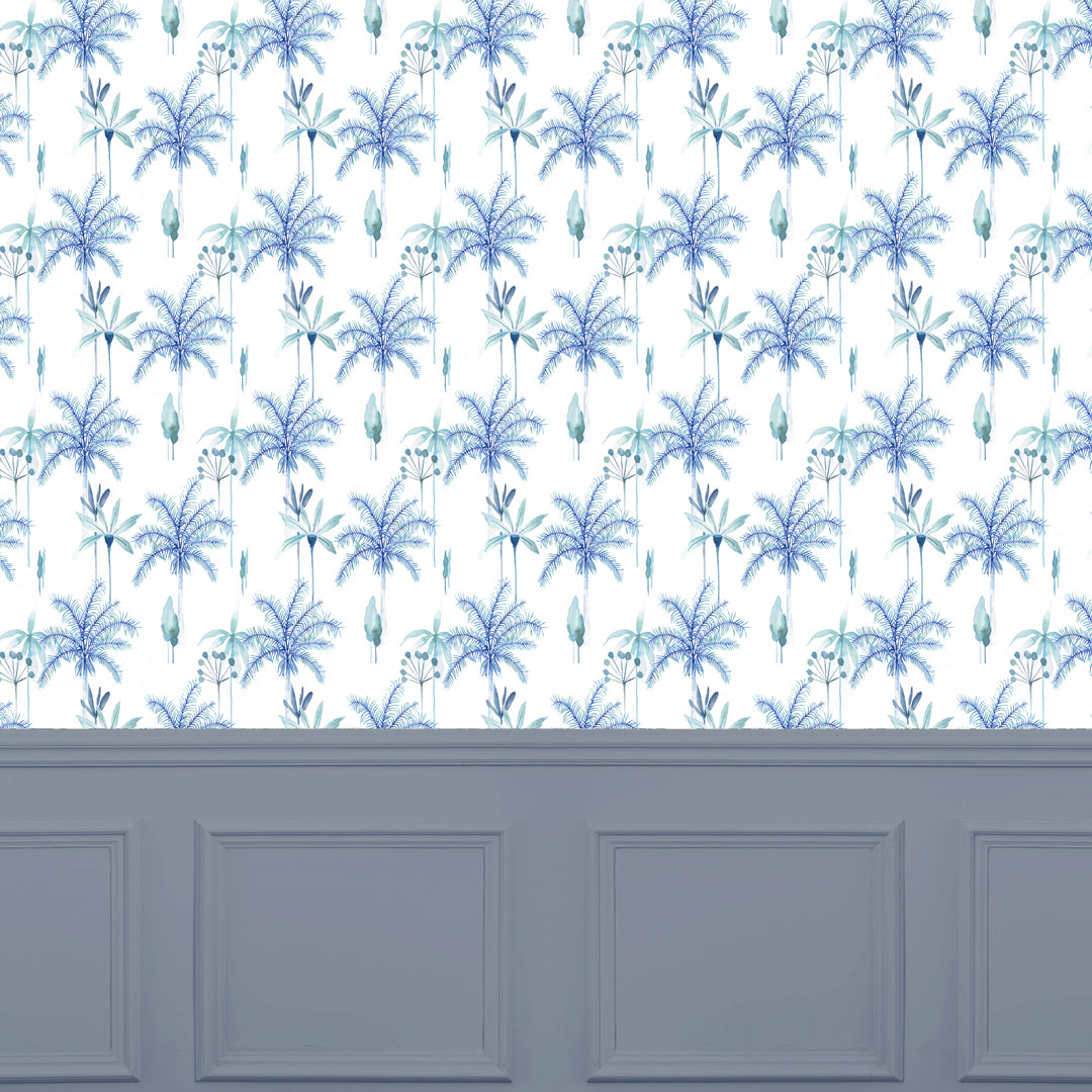 Cozzo Wallpaper Cobalt Sample - image 2