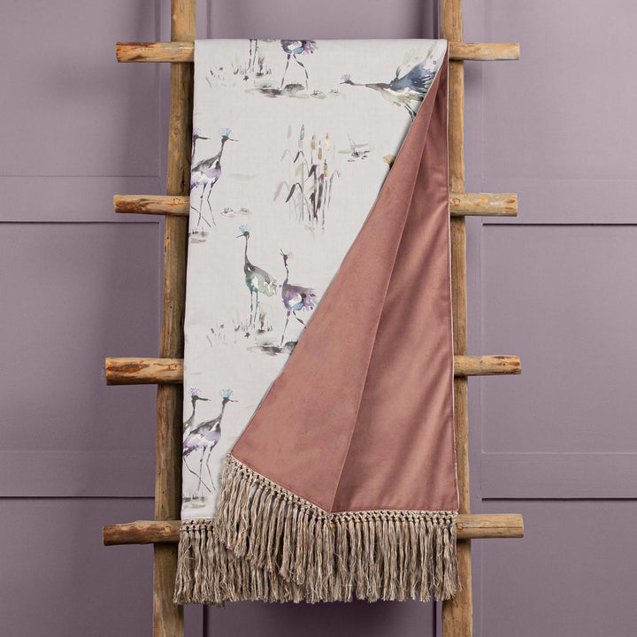 CRANES 136X200 THROW IRONSTONE