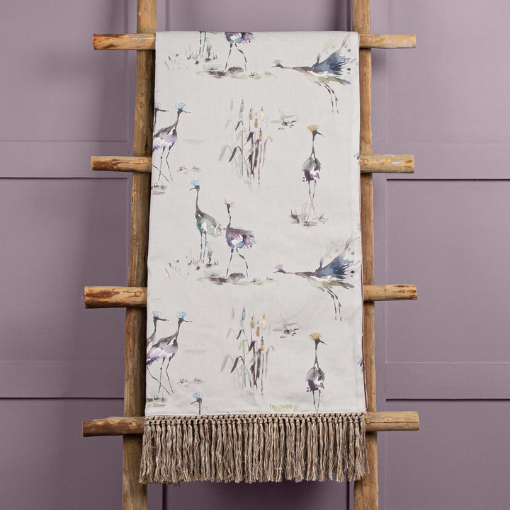 CRANES 136X200 THROW IRONSTONE