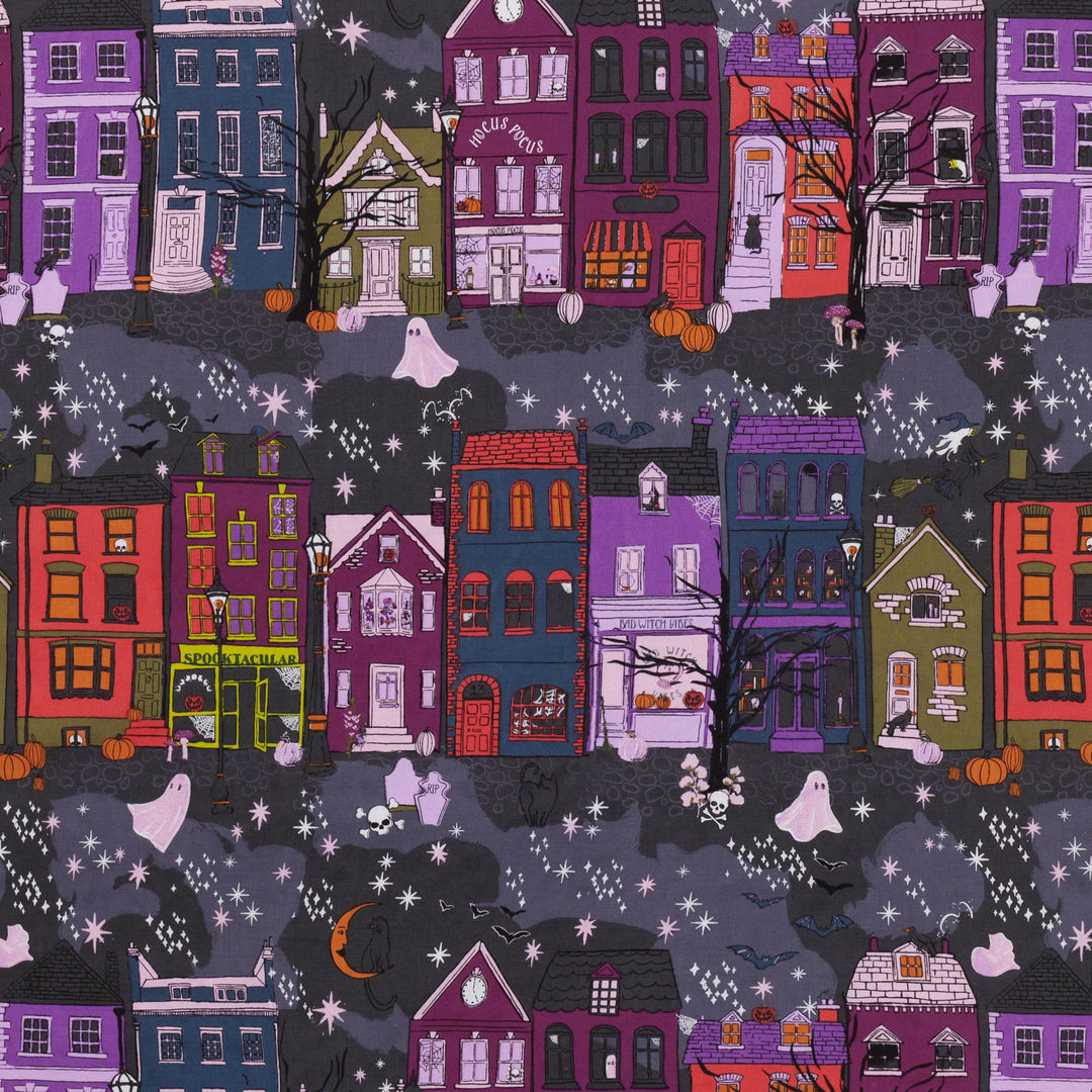 Creepy Town Single Duvet Set Charcoal - image 5