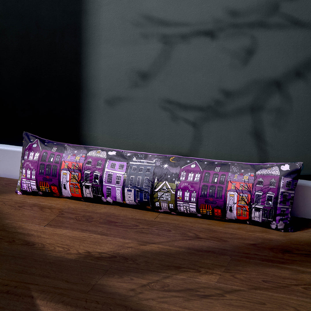 Creepy Town Draught Excluder Case Charcoal Black
