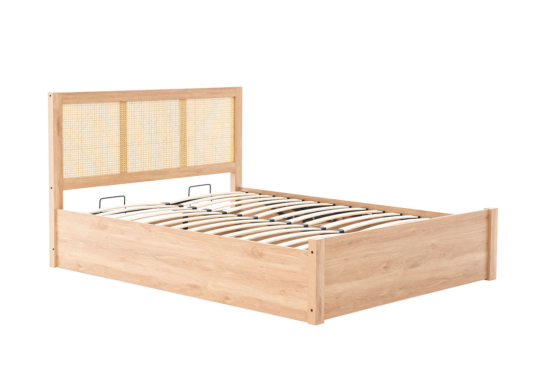 Croxley Ottoman King Rattan Bed