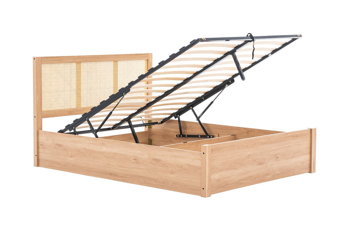 Croxley Ottoman King Rattan Bed