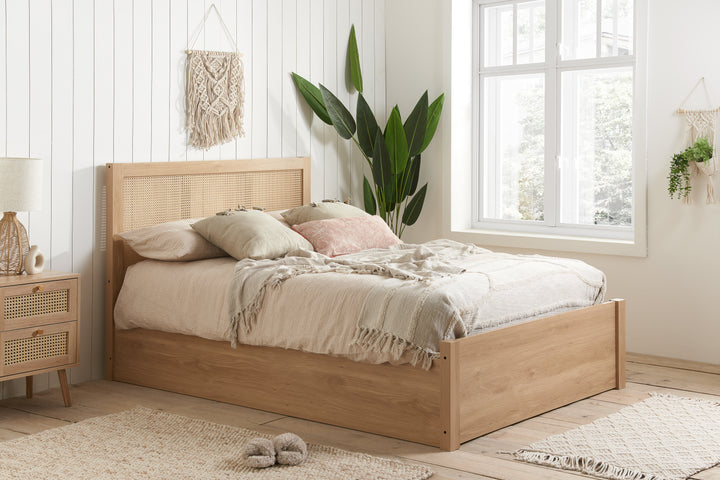 Croxley Ottoman King Rattan Bed