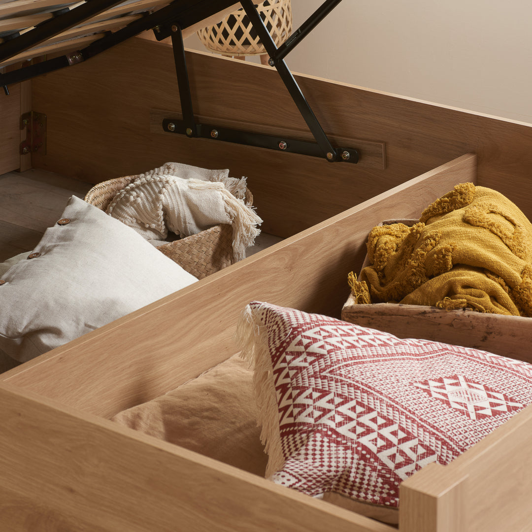 Croxley Ottoman Double Rattan Bed
