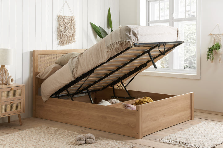 Croxley Ottoman Double Rattan Bed