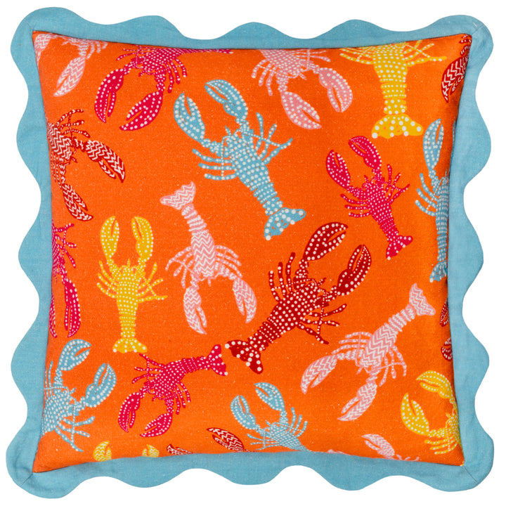 CRUSTACEANS 50X50 CUSHION CASE ORANGEADE