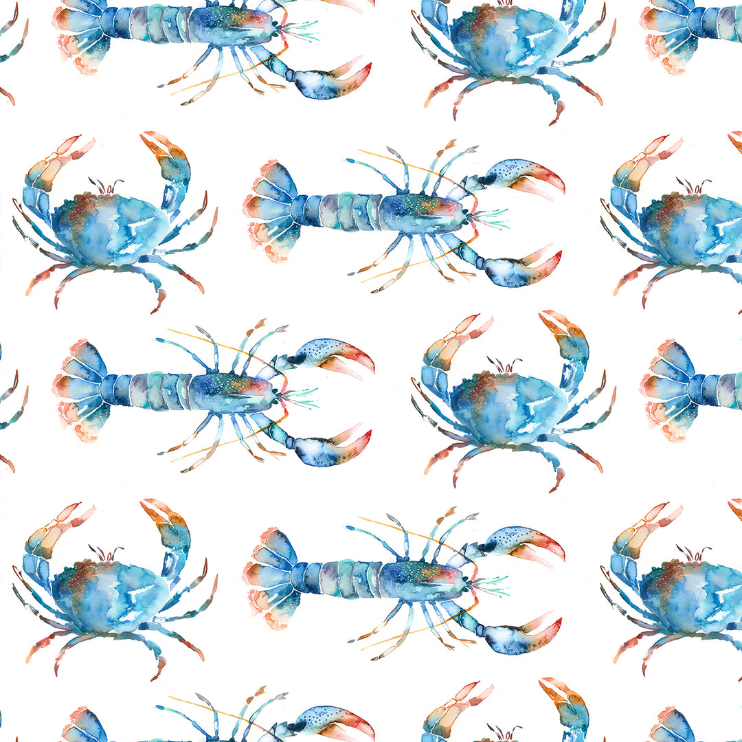 Crustaceans Wallpaper Cobalt - image 3
