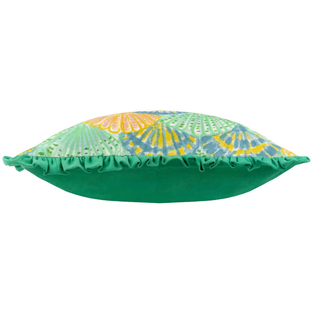 CLAM SHELLS 50X50 CUSHION CASE GREEN