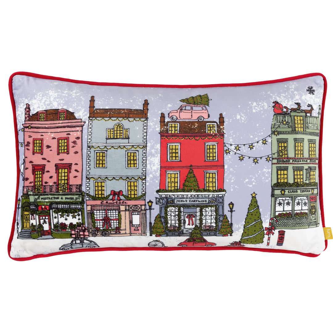 CHRISTMAS SPIRIT 30X50 CUSHION CASE MULTI