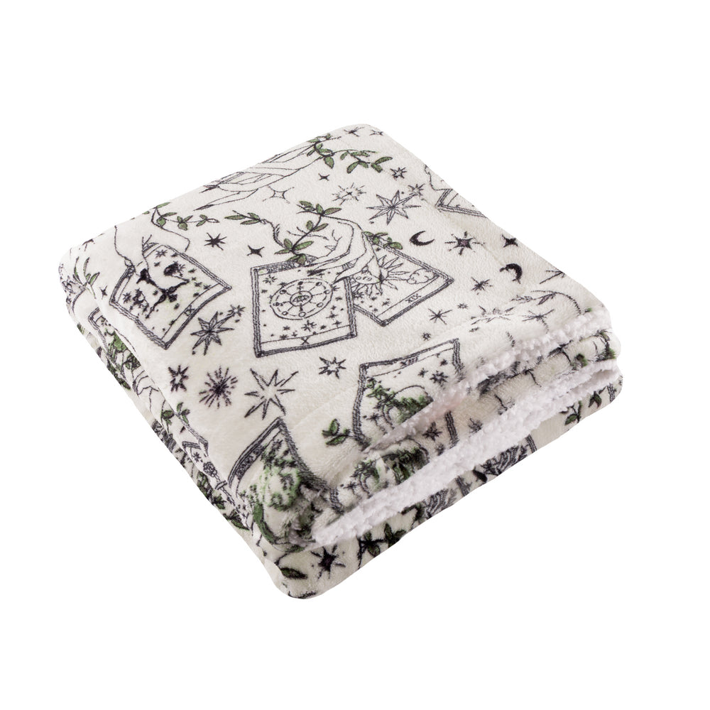 Celestial Stories 130x180 Sherpa Throw Green - image 2