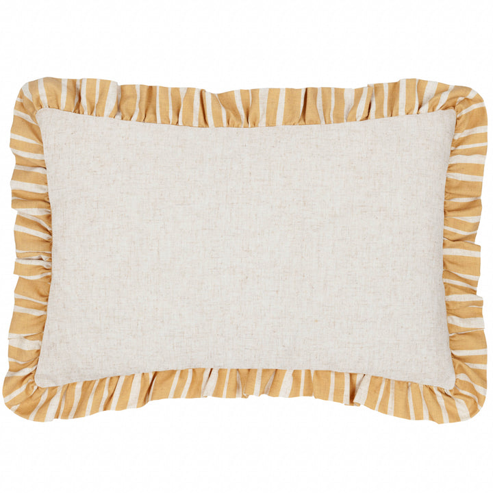 CARMON STRIPE 40X60 CUSHION CASE LINEN/OCHRE