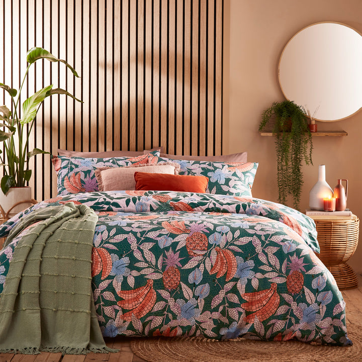 Cypressa Super King Duvet Set Jade