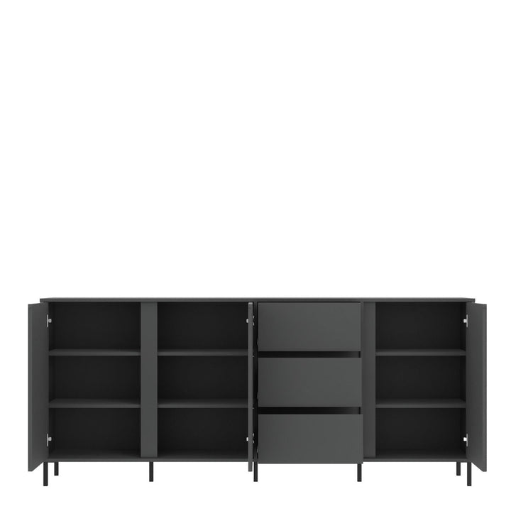 Avenal Sideboard 3 Door 3 Drawer in Anthracite