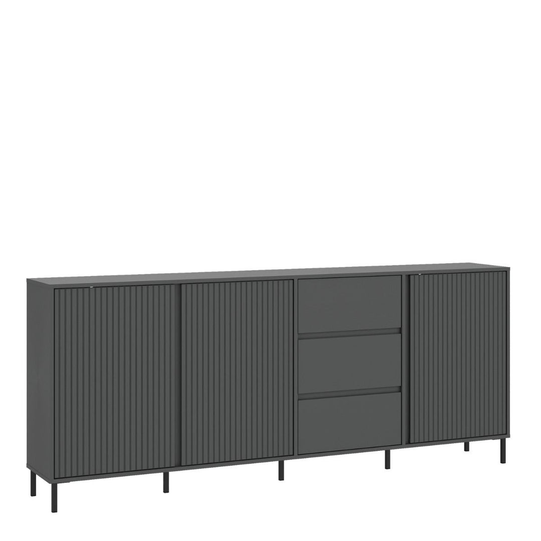 Avenal Sideboard 3 Door 3 Drawer in Anthracite