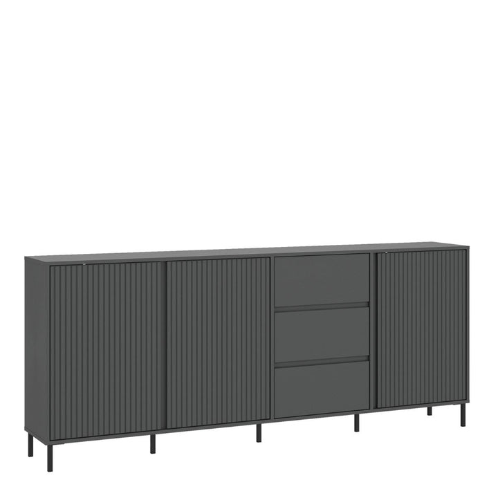 Avenal Sideboard 3 Door 3 Drawer in Anthracite