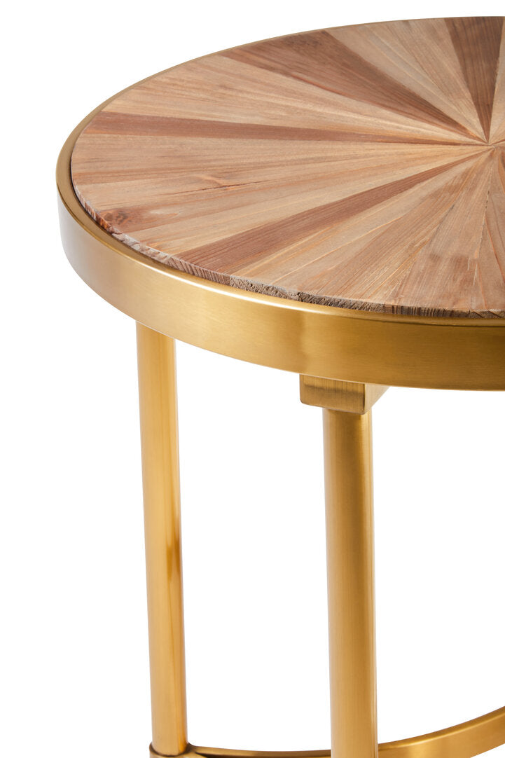 Calypso Side Table With Curved Frame