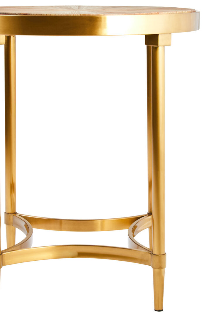 Calypso Side Table With Curved Frame