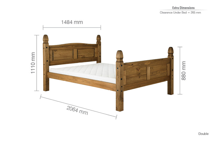 Corona High End Double Bed