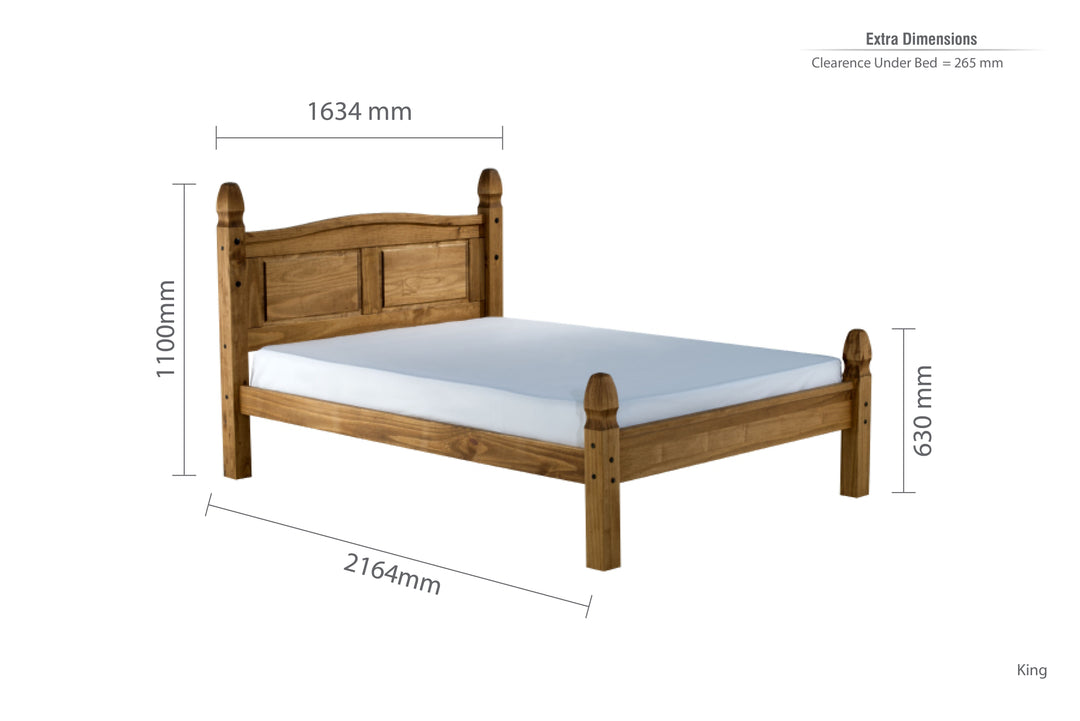 Corona Low End King Bed