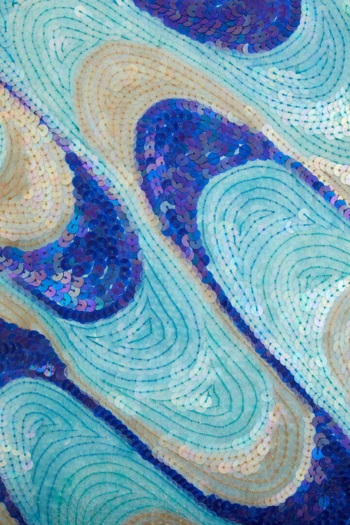 Duke Sequins Turquoise Cushion