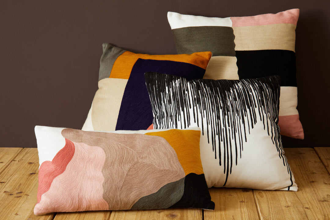 Dove Abstract Multi Coloured Cushion