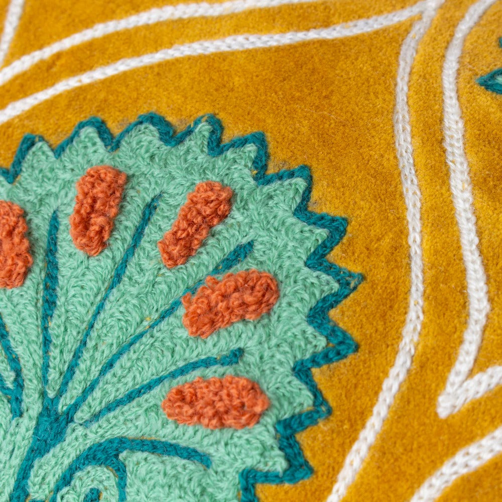 CASA CUSHION OCHRE/MARINE