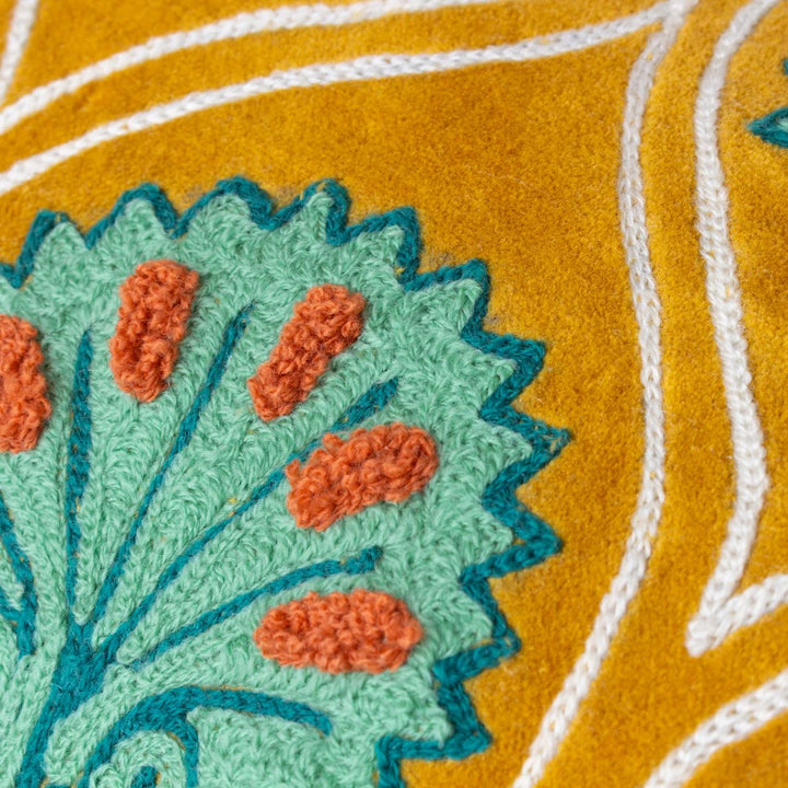 CASA CUSHION OCHRE/MARINE