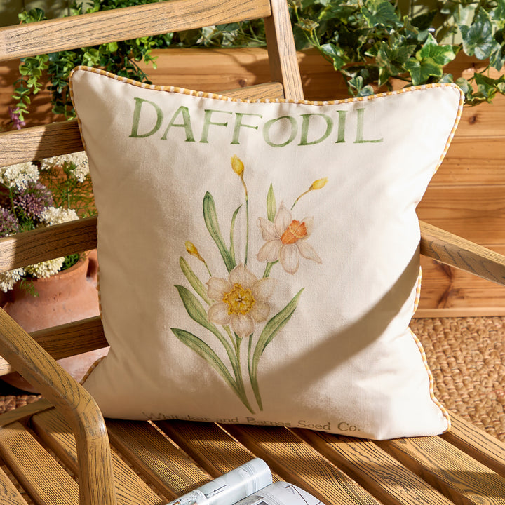 DAFFODIL 50X50 OUTDOOR CUSHION CASE YELLOW