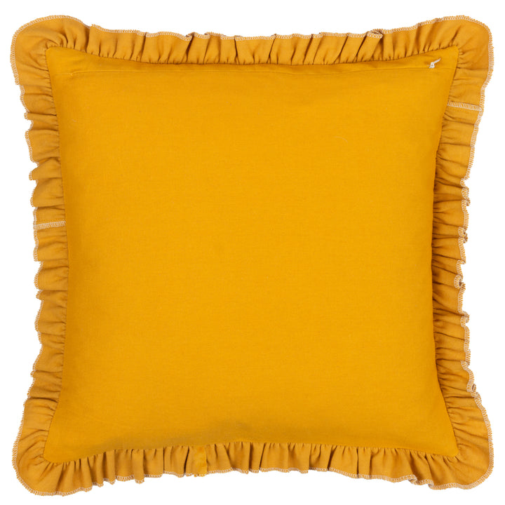 DAISY FRILL 45X45 CUSHION CASE GOLD