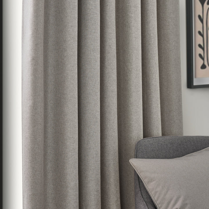 DAWN 117X137 PENCIL PLEAT CURTAIN LINEN