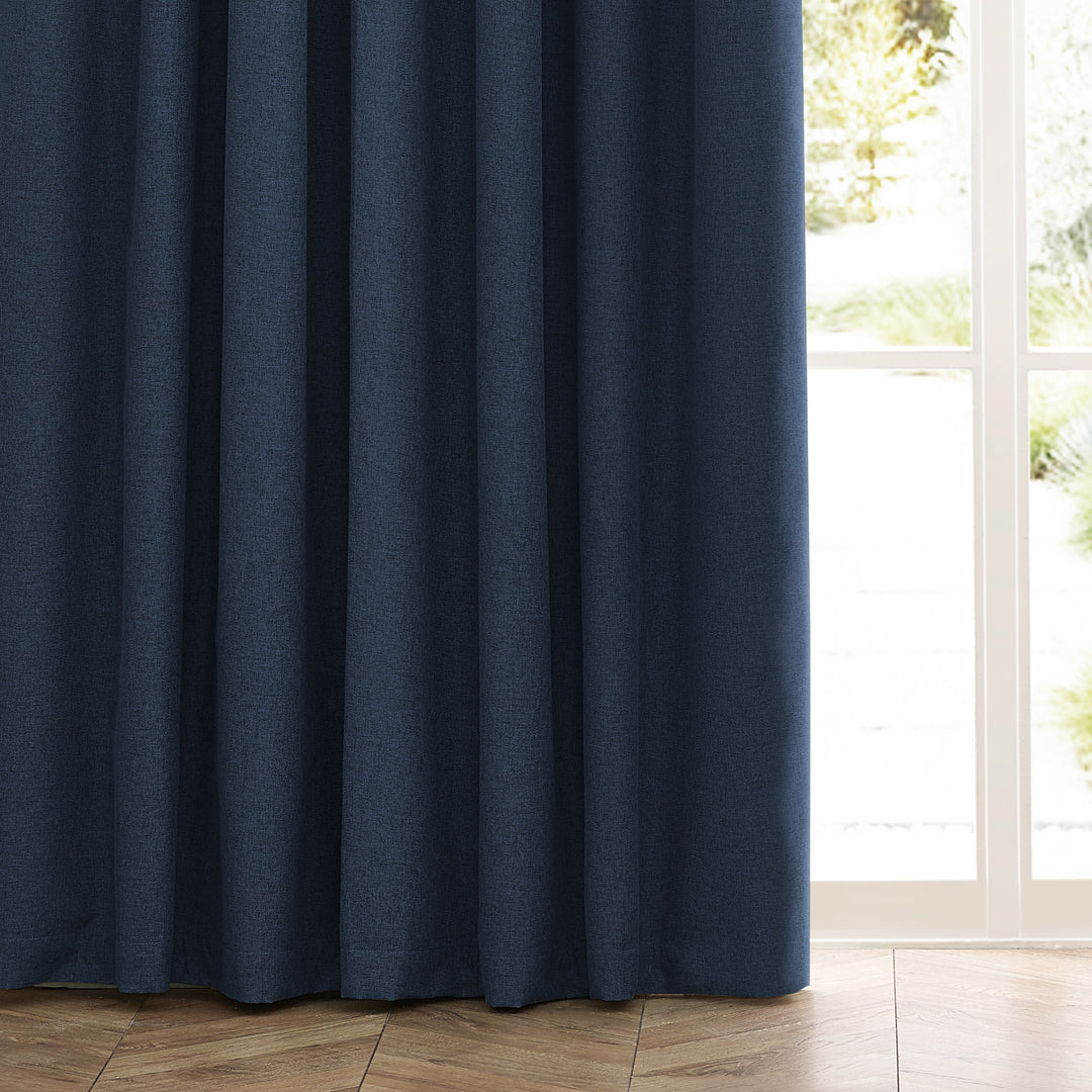 DAWN 117X137 PENCIL PLEAT CURTAIN MIDNIGHT