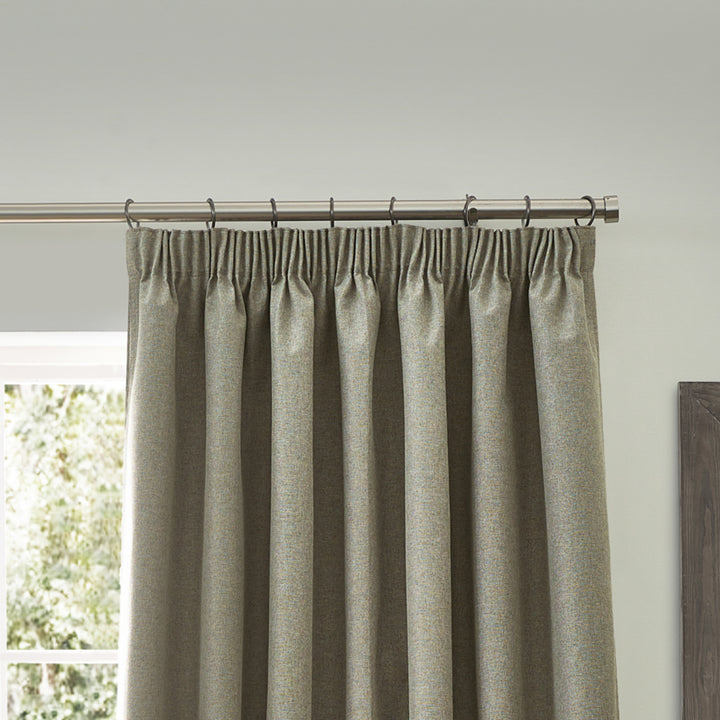 DAWN 117X137 PENCIL PLEAT CURTAIN NATURAL